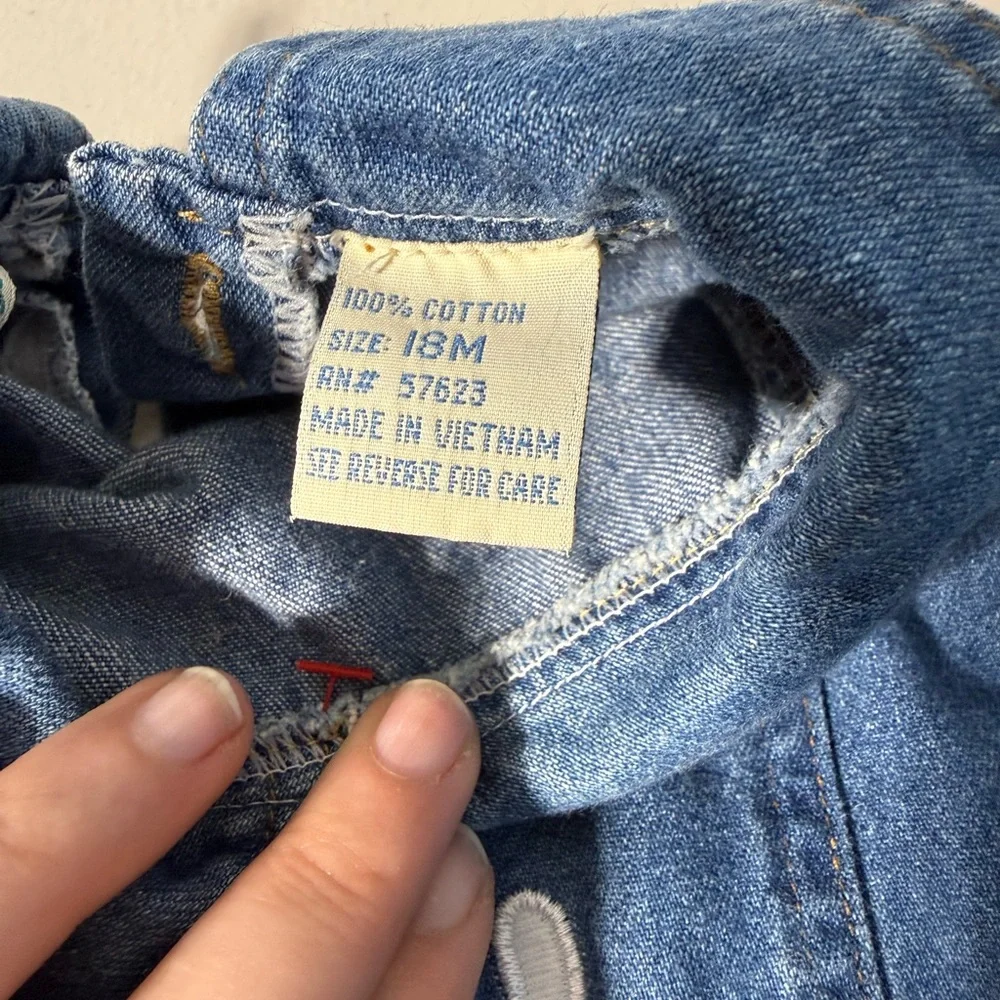 Vintage Denim‎ Kids Jacket with Cat Patch